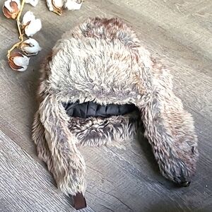 Goodfellow Cozy Faux Fur Kids trapper Hat - Brown ushanka